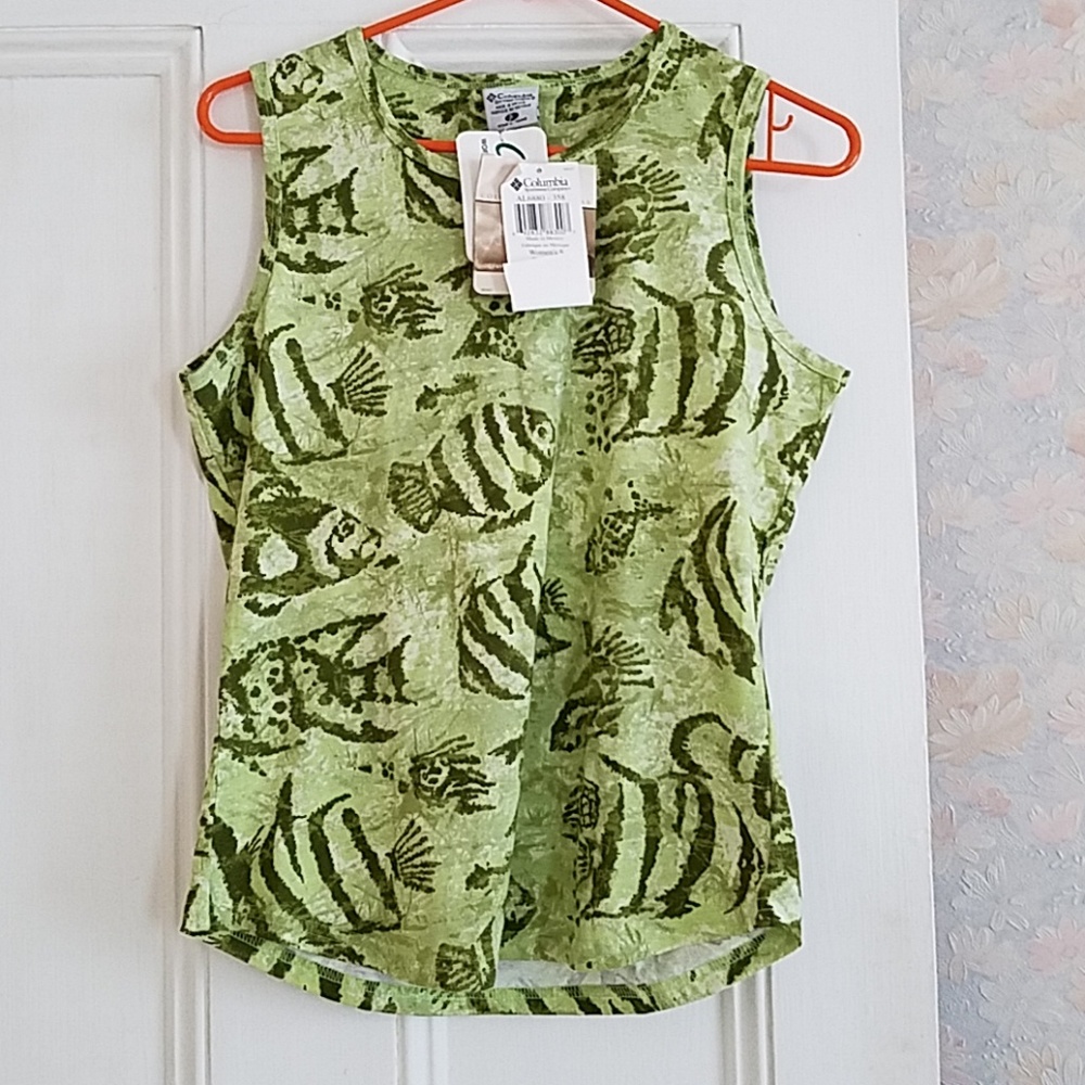 Columbia Fish Pool Print Tank Top - S